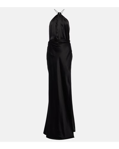 The Sei Silk Gown - Black