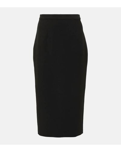 Roland Mouret Midi Pencil Skirt - Black