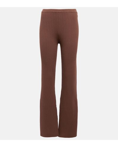 Sir. The Label Sylvie Ribbed Trousers - Brown