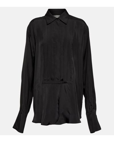 Jil Sander Pintuck Shirt - Black