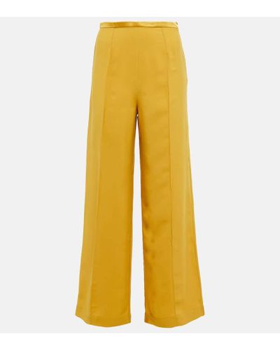 ‎Taller Marmo Pantalones anchos de saten - Amarillo