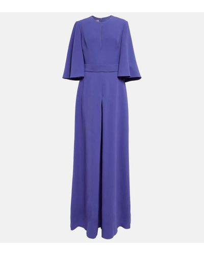 Elie Saab Jumpsuit aus Crepe - Lila