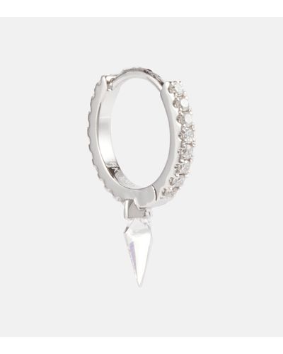 Maria Tash Spike Eternity 18kt Gold Single Earring With Diamonds - White