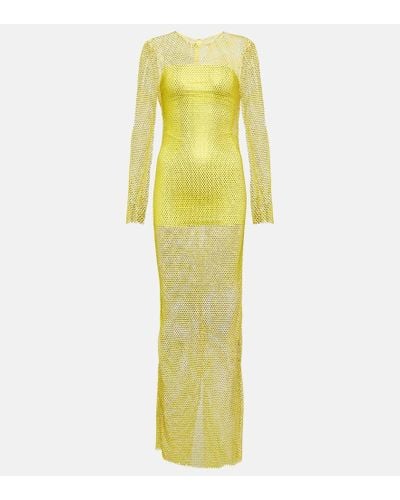 GIUSEPPE DI MORABITO Embellished Maxi Dress - Yellow
