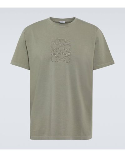 Loewe T-shirt Anagram en coton - Vert