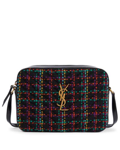 Saint Laurent Schultertasche Lou aus Tweed - Mehrfarbig