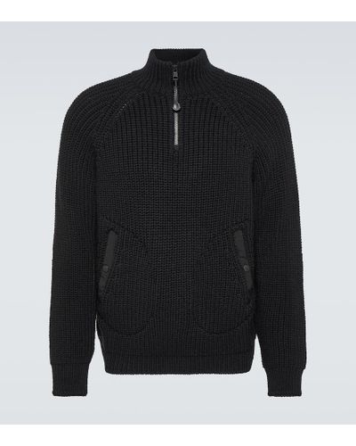 Moncler Genius X Pharrell Williams jersey de lana con cremallera - Negro