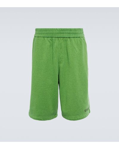 Versace Cotton Jersey Shorts - Green