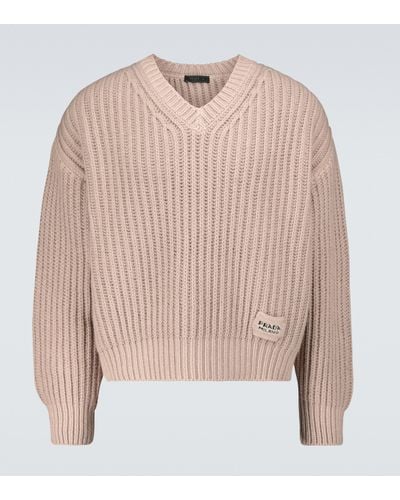 Prada Pullover in cashmere e lana - Rosa