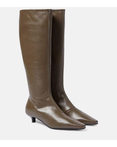 Totême Leather Knee-high Boots - Brown