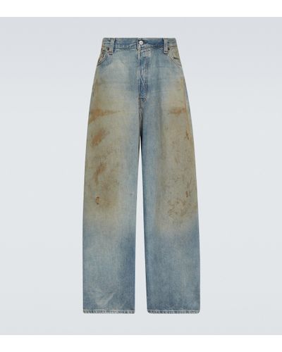 Acne Studios Jeans oversize a vita bassa - Blu