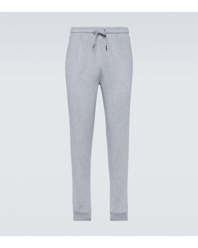 Derek Rose Quinn Cotton-blend Jersey Sweatpants - Gray