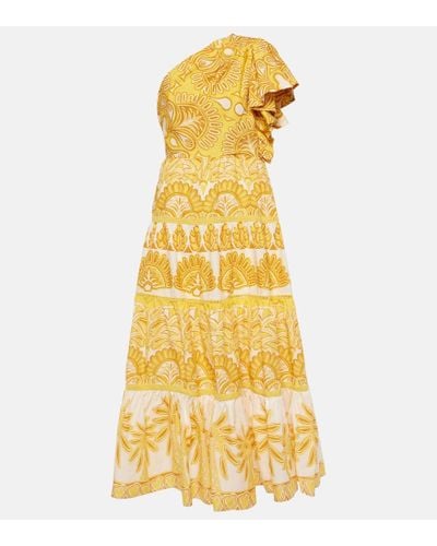 FARM Rio Ainika Tapestry Printed Maxi Dress - Yellow
