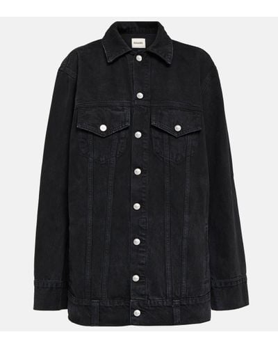 Khaite Cotton Denim Jacket - Black
