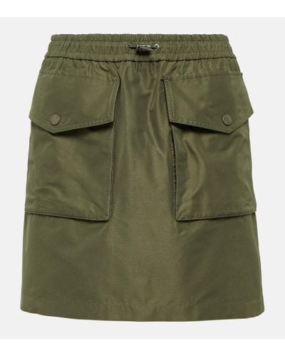 Moncler Minifalda cargo con bolsillos - Verde