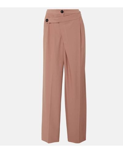 Peter Do Pleated High-rise Pants - Pink