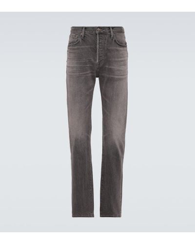 Tom Ford Mid-Rise Straight Jeans - Grau