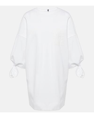 Max Mara Agora Jersey Minidress - White