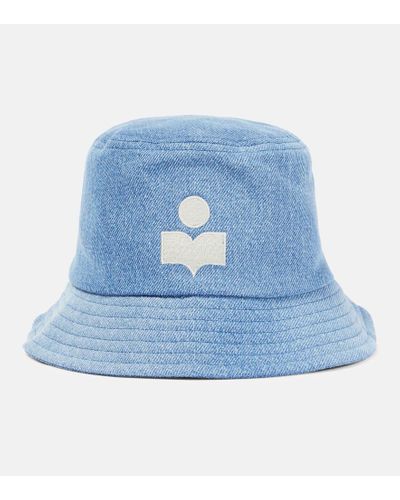 Isabel Marant Haley Denim Bucket Hat - Blue