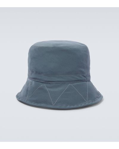 and wander 60/40 Cotton-blend Bucket Hat - Blue