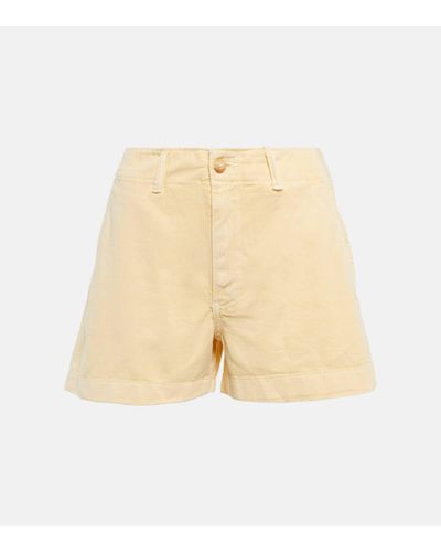 Polo Ralph Lauren Mid-rise Cotton Shorts - Natural