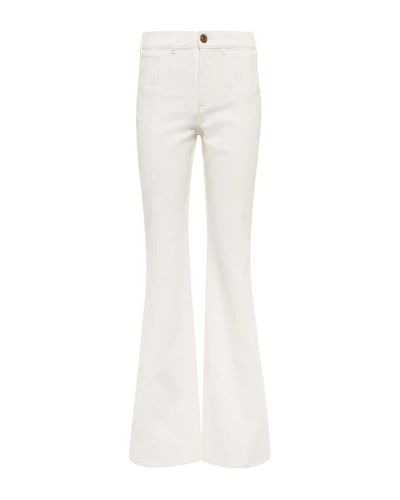 Draper James Kick Flare Jeans in Embroidered Posy