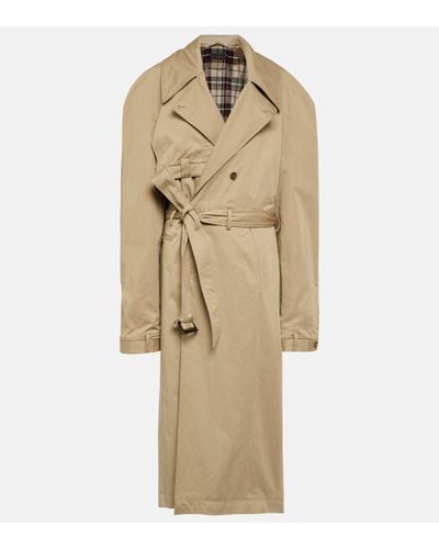 Balenciaga Trench-coat en coton - Neutre