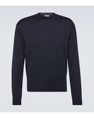 Lemaire Wool-blend Sweater - Blue