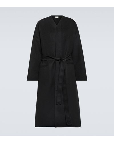 The Row Gorden Cashmere Coat - Black