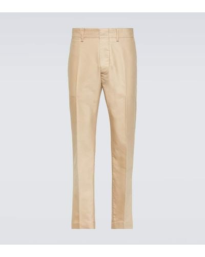 Tom Ford Chinohose Military aus Baumwolle - Natur