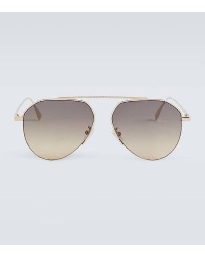 Fendi Travel Aviator Sunglasses - Brown