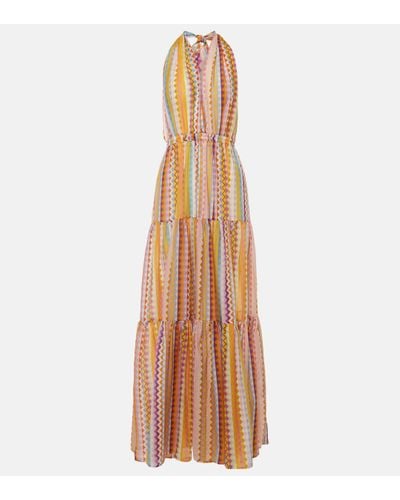Missoni Zigzag Cotton And Silk Maxi Dress - Multicolour