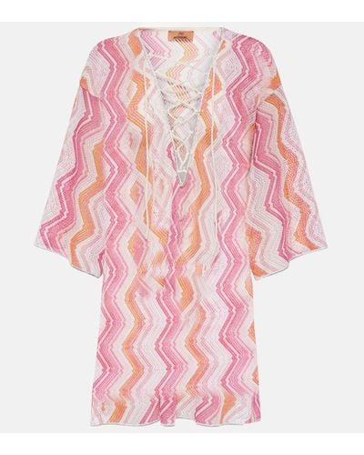 Missoni Cover-up aus Lame - Pink