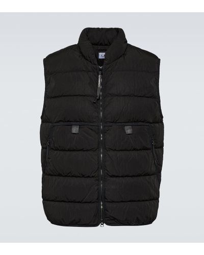 C.P. Company Eco-chrome R Down Vest - Black