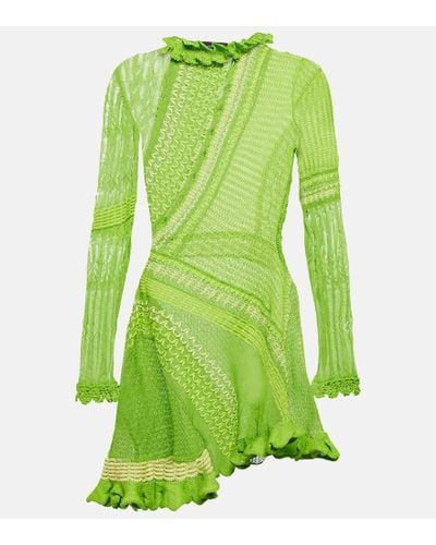 Roberta Einer Ali Cotton Knit Minidress - Green