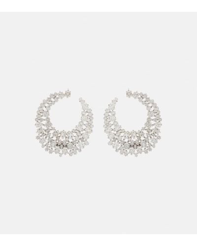 Suzanne Kalan Ohrringe aus 18kt Weissgold mit Diamanten - Weiß
