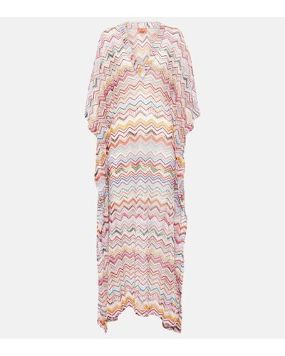 Missoni Zig Zag Lame Beach Cover-up - Pink