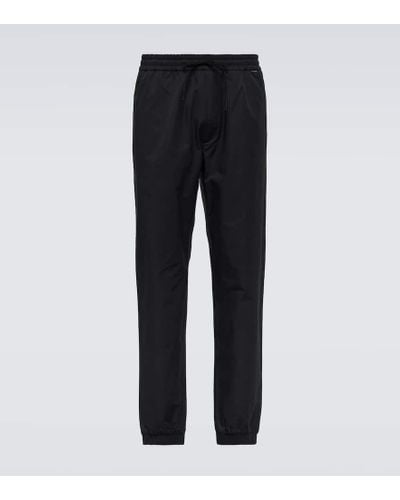 Moncler Pantalones deportivos de algodon - Negro