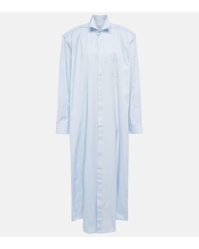 Vetements Robe chemise en coton - Bleu