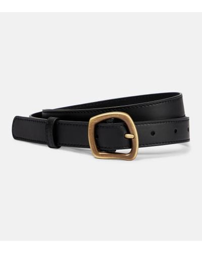 Gabriela Hearst Simone Leather Belt - Black