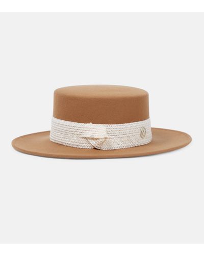 Maison Michel Kiki Wool Felt Hat - Natural