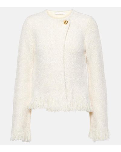 Chloé Jacke aus einem Wollgemisch - Weiß