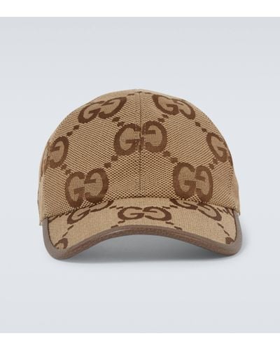 Gucci Jumbo GG Canvas Baseball Hat - Brown