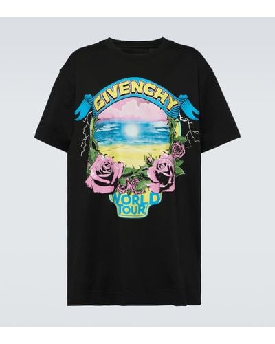 Givenchy T-shirt World Tour in cotone - Nero
