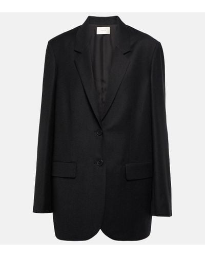 The Row Blazer Dustina in lana vergine - Nero