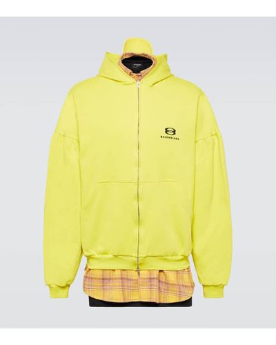 Balenciaga Unity sports icon layered hoodie oversized - Gelb