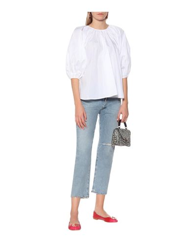 minnie cap toe ballet flat tory burch