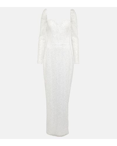 Rasario Bridal Rossalind Sequined Gown - White