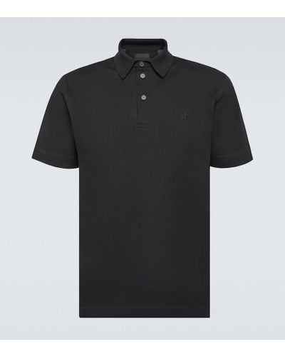 Givenchy Polo de jersey de algodon - Negro