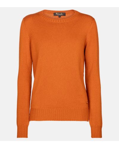 Loro Piana Parksville Cashmere Sweater - Orange
